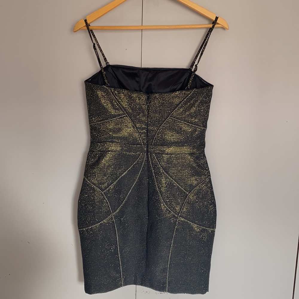 Honey & Beau Metallic/Shimmer Bodycon Dress AU 10 - Picture 6 of 11